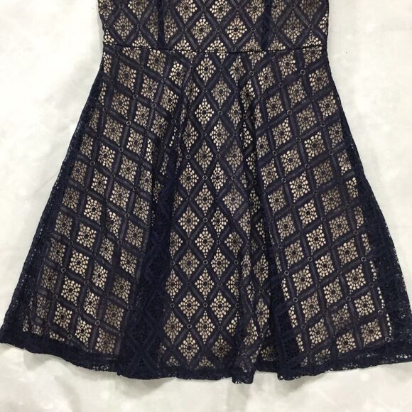 Speechless Womens Dress size 5 Navy Beige new nwt $69 Party Event Short Stretch - Picture 5 of 12